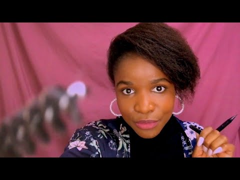 ASMR In-Depth, Gentle Eyebrow Shaping, Tweezing, Makeup (LOTS OF PERSONAL ATTENTION) *TINGLY XHOSA*✨