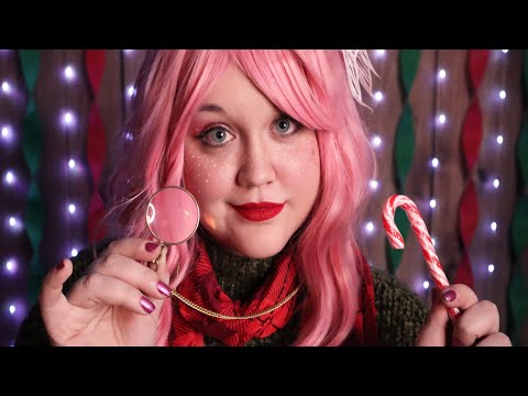 ASMR 🎄 Inspecting Christmas Toys and Treats (With Try Treats!) Fidget Toys, Christmas Elf Roleplay