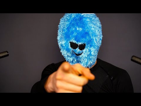 Mr Blue hairy head gives you ASMR