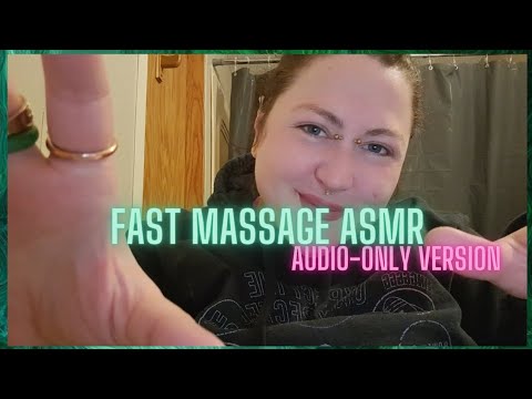 ASMR Massage Fast and Aggressive 🖤💤 Personal Attention Neck and Shoulder Massage ASMR- Audio-Only