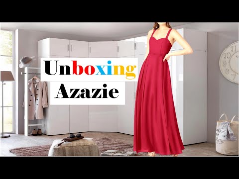 ASMR * Unboxing robe et accessoires nouvelle marque Azazie