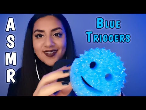 ASMR BLUE TRIGGERS [No Talking] Tingle Immunity Treatment | Blue Tingle Explosion