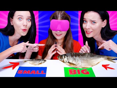 ASMR Food Challenge | Big Or Small (Yes or No Version) By LiLiBu