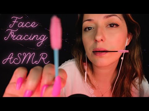 ASMR | Tracing Your Face / Spoolie Nibbling | Looots of Up-Close Personal Attention
