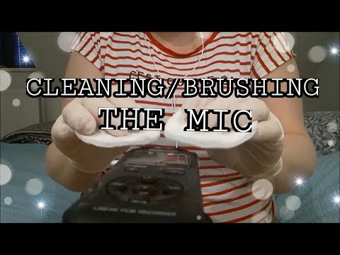 ASMR Tascam Brushing/Cleaning| Gloves| Layered Fabric sounds| Hand movements (No Talking)