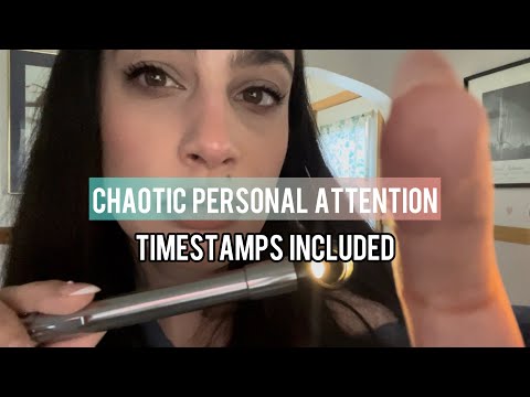 Fast Chaotic ASMR Personal Attention (11 Different Role Plays!)