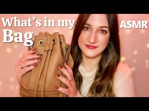 ASMR • What's in my Bag (Clicky Whispers) • Tapping & Scratching
