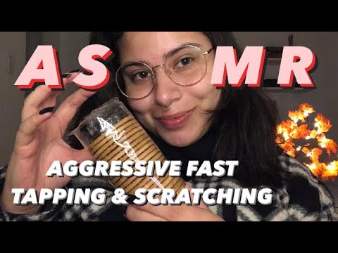 ASMR | REALLY AGGRESSIVE FAST TAPPING AND SCRATCHING 🤯🥵