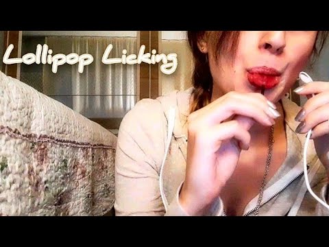 ASMR 👅 Lollipop Licking/mouth sounds (No talking)