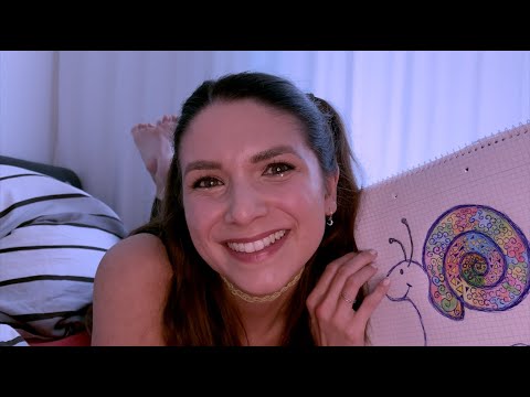 ASMR Late Night FaceTime with Your BFF (German/Deutsch RP, Personal Attention, Drawing, Meditation)