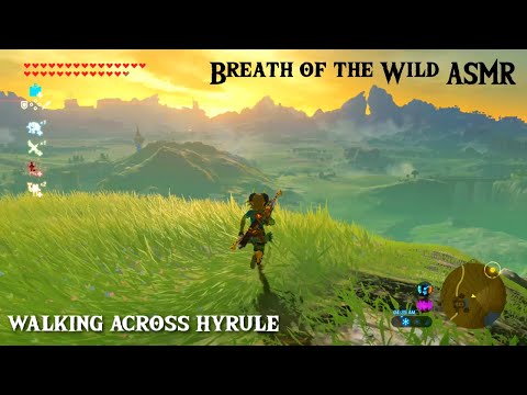 Breath of the Wild ASMR ⛰️ Walking Across Hyrule 🏯 Close Up Whispers