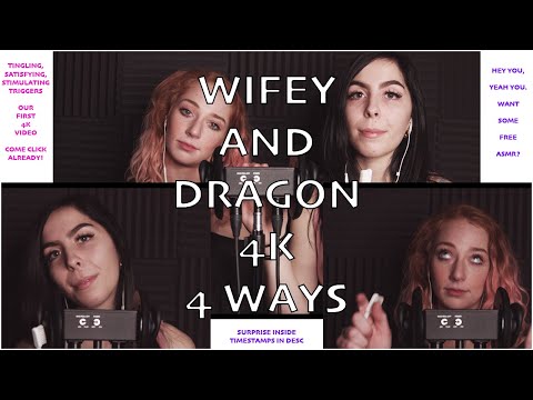 (4K ASMR)Dragon and Wifey - Brushing You Right To Sleep - Relaxing Slow/Med/Fast Bristle Triggers