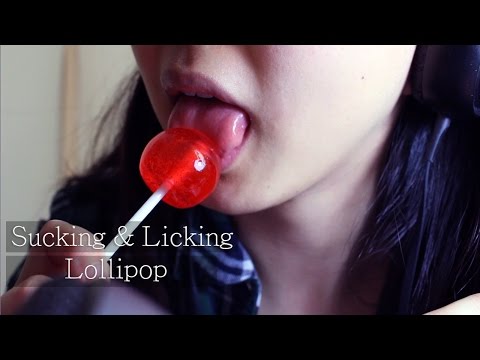 ASMR Licking & Sucking a Lollipop (Wet Mouth Sounds)