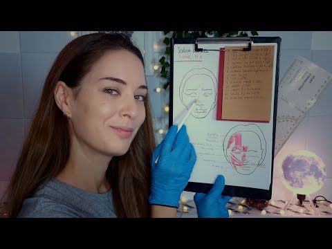 ASMR | Face Mapping Clinic | Measuring Your Face  | Skin Analysis (Soft spoken & Whispering)