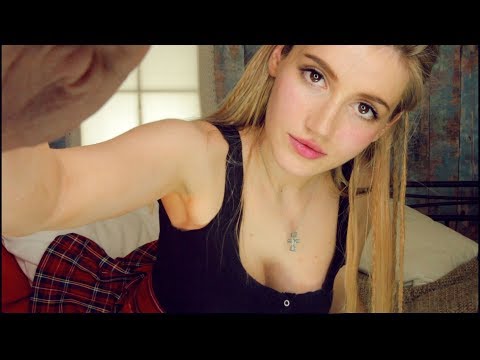 ASMR - I'll take YOU to BED!♥ - DIFFERENT ITEMS face MASSAGE!