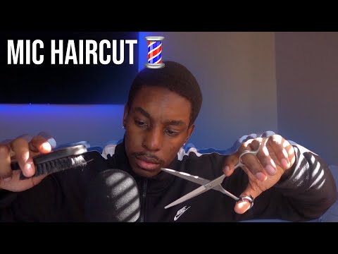 [ASMR] Mic haircut for sleep brushing/aggressive clipper sounds