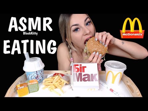 ASMR McDonald's BIG MAC  🍔🍟Eating sounds 👄 АСМР Макдональдс БИГ МАК Звуки еды