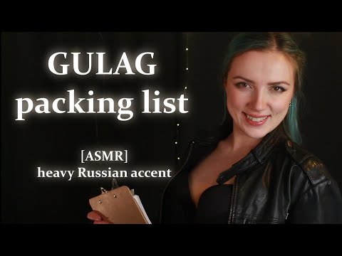 Gulag travel agent ASMR (you have committed a treason) soft-spoken heavy Russian accent