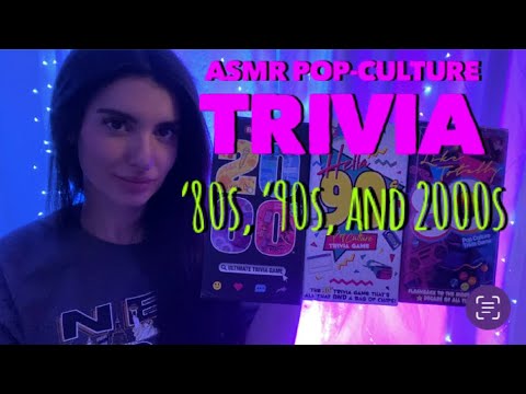 ASMR Pop-Culture Trivia Cards- ‘80s, ‘90s, and 2000s (Whispered)