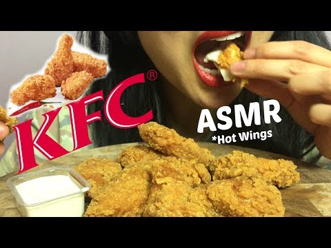 ASMR KFC Hot Wings (CRUNCHY EATING SOUNDS) No Talking | SAS-ASMR