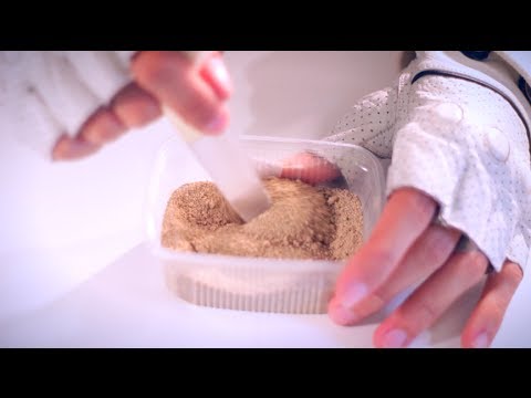 [ASMR] Scratching & Packing dry SAND w/ CRINKLY Paper - NO TALKING