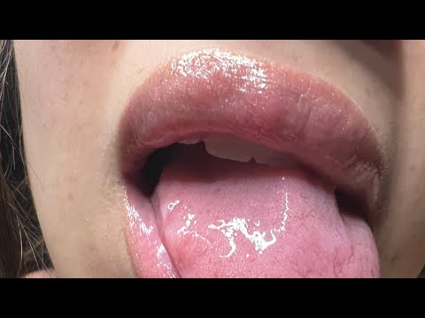 ASMR Licking lens very WET💦 and very HAPPY