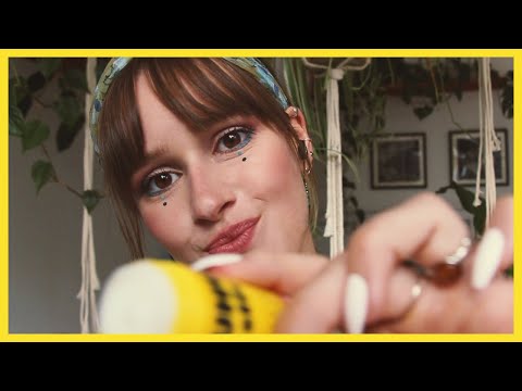 ASMR | Doing your Make Up BUT with ART SUPPLIES [german roleplay + layered sounds]