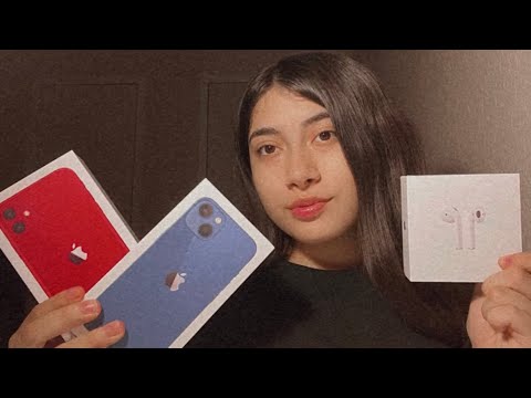 ASMR | tapping & scratching on my apple product boxes