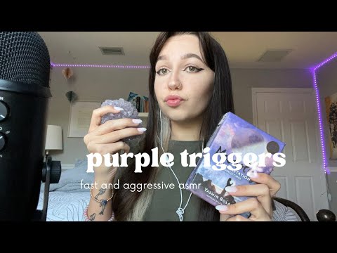 fast and aggressive purple triggers asmr