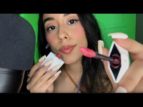 ASMR Lipgloss On Me & You (Kisses, Hands Movement, Mouth Sounds)