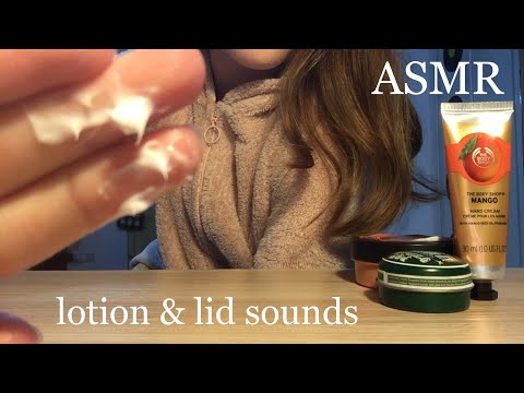 ASMR lotion & lid sounds