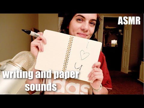 ASMR | writing and paper sounds | tingly | ASMRbyJ