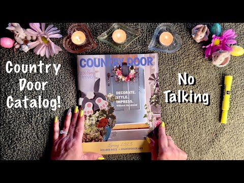 ASMR Country Door Catalog! (No talking) Page turning & highlighting my wish list for Spring!