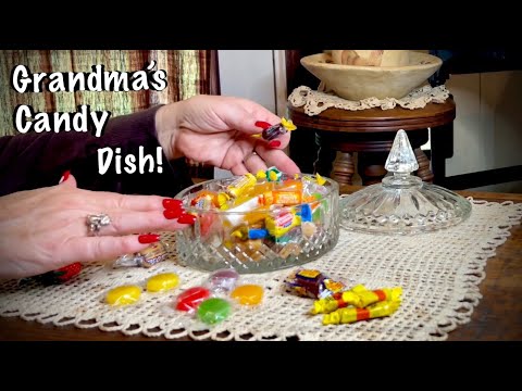 ASMR~Request~Grandma's Candy Dish! (No talking) Wrapper crinkles~ Looped 1X (Chewing toward the end)