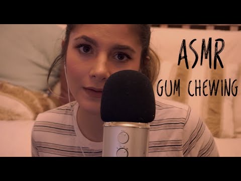 ASMR Close-up Whispering & Gum Chewing