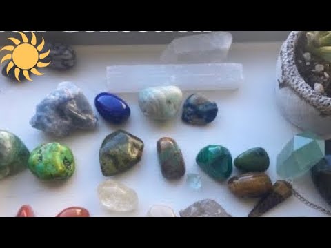 ASMR Crystal Collection (tapping and naming all crystals) *properties In description 🌟