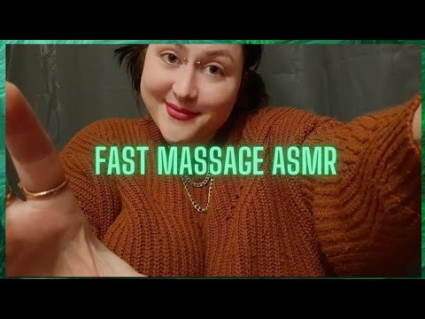 ASMR Fast and Aggressive Massage 🖤 💤 Neck, Arms and Shoulder Massage