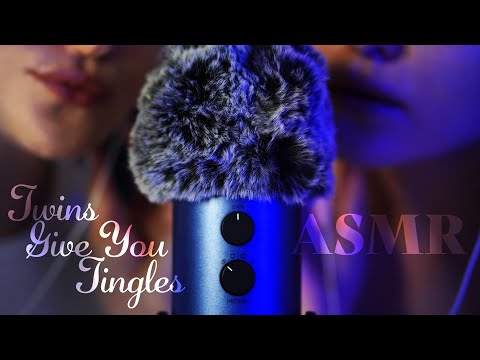 ASMR ~ Tingles by Twins ~ Super Tingly, Ear-to-Ear (no talking)