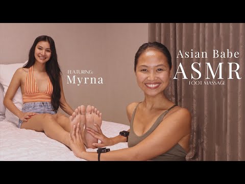 ASMR Foot Oil Massage Relaxation with Myrna!😍😴