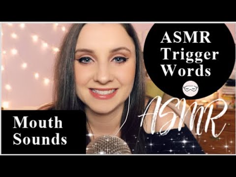 WHISPERING ASMR TRIGGER WORDS | MOUTH SOUNDS & HAND MOVEMENTS FOR RELAXATION