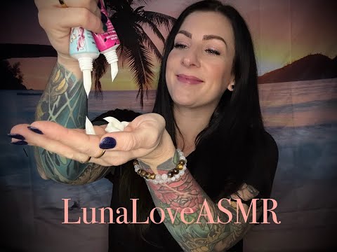 ASMR 🧴Lotion & Breathy Mouth Sounds Together 👄