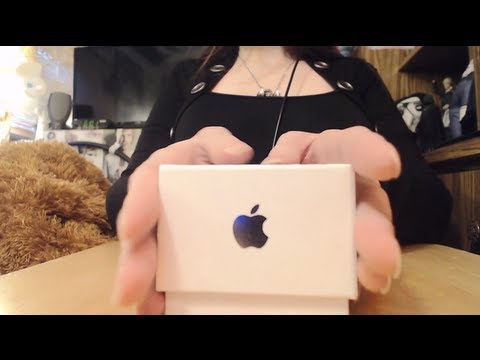 [ASMR] Binaural Unboxing New iPhone 4S + Tapping + Crinkling