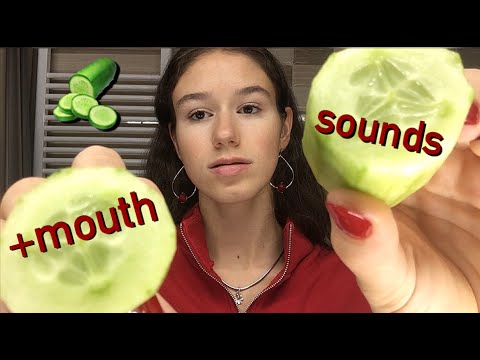 cucumber on your face ASMR personal attention 🥒