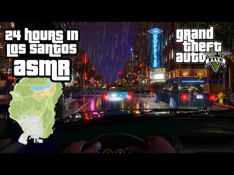 GTA ASMR 🌆 24 RELAXING Hours With Me in Los Santos! 🌃 Close Up Ear to Ear Whispers