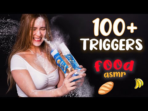 ASMR Español - +100 TRIGGERS de comida en 12 MINUTOS - eating asmr