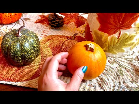 ASMR | Fall Themed Triggers For Relaxation | Tapping, Scratching, Tracing 🍂🍁