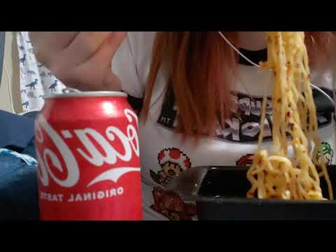 asmr ramen noodles (exaggerated eating sounds)