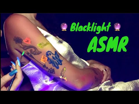 Whisper ASMR | Tattoo Tracing, Tickle & Blacklight UV Painting (+ real talk)