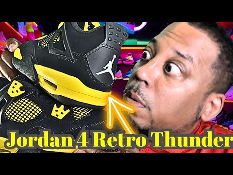 ASMR Sneaker Salesman Roleplay selling Jordan 4 Retro Thunder