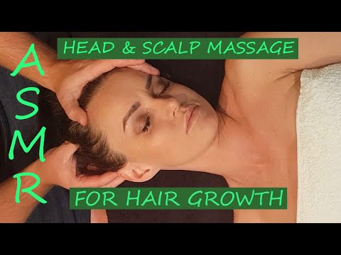 [ASMR] Head & Scalp Massage For Hair Growth with Hair Pulling [No talking]No Music]